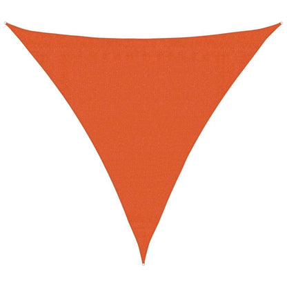 vidaXL Sunshade Sail 160 g/m² Triangular Orange 3.6x3.6x3.6 m HDPE