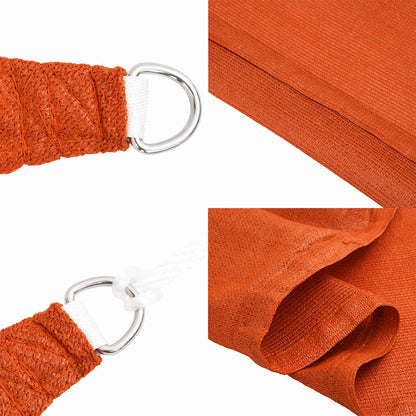 311694 vidaXL Sunshade Sail 160 g/m² Orange 3x3x4,2 m HDPE