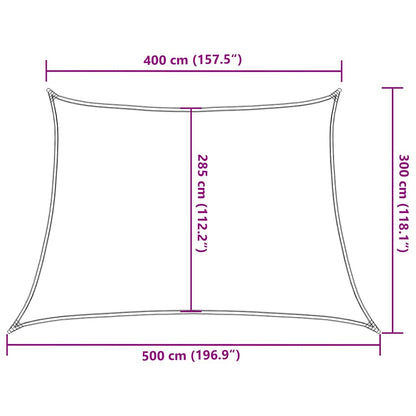 vidaXL Sunshade Sail 160 g/m² Trapezium Orange 4/5x3 m HDPE