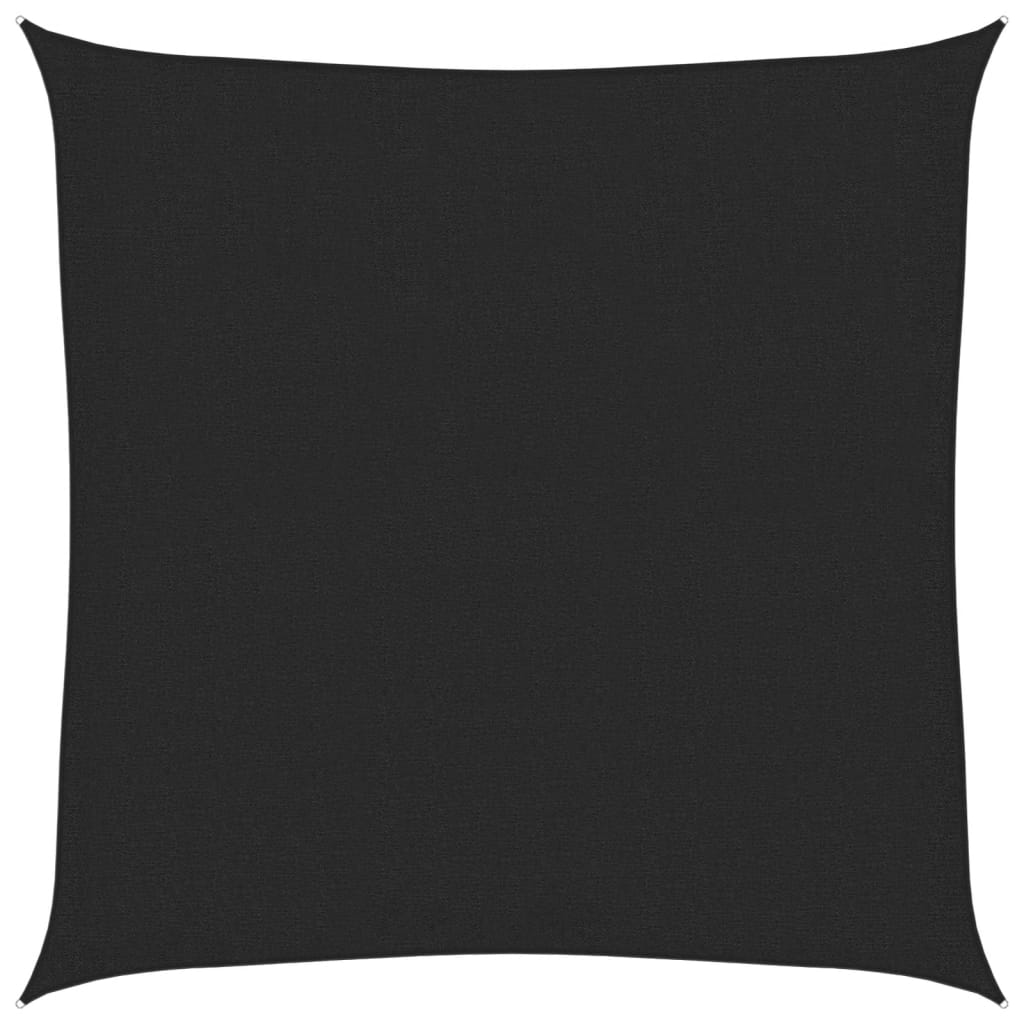 vidaXL Sunshade Sail 160 g/m² Black 2x2 m HDPE