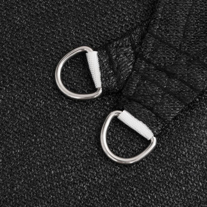 vidaXL Sunshade Sail 160 g/m² Black 2x2 m HDPE