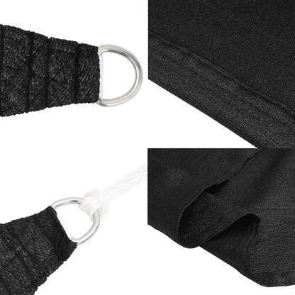 vidaXL Sunshade Sail 160 g/m² Black 2x2 m HDPE