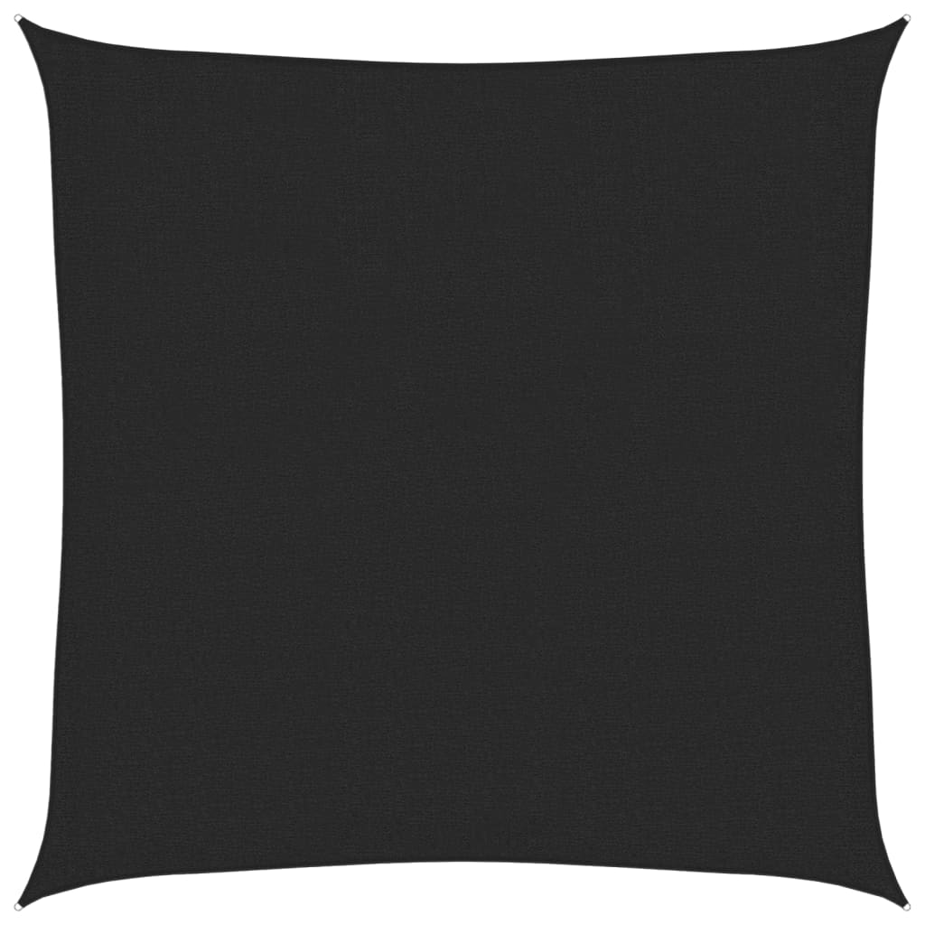 vidaXL Sunshade Sail 160 g/m² Black 3x3 m HDPE