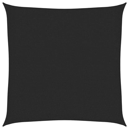 vidaXL Sunshade Sail 160 g/m² Black 3.6x3.6 m HDPE