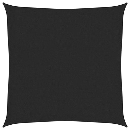 311715 vidaXL Sunshade Sail 160 g/m² Black 3,6x3,6 m HDPE
