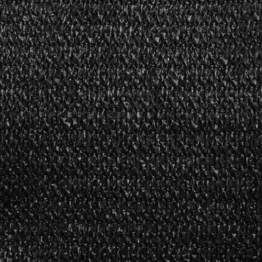 vidaXL Sunshade Sail 160 g/m² Black 4x4 m HDPE