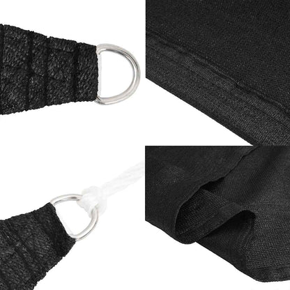 vidaXL Sunshade Sail 160 g/m² Black 5x5 m HDPE