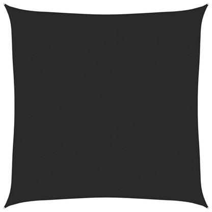 vidaXL Sunshade Sail 160 g/m² Black 6x6 m HDPE