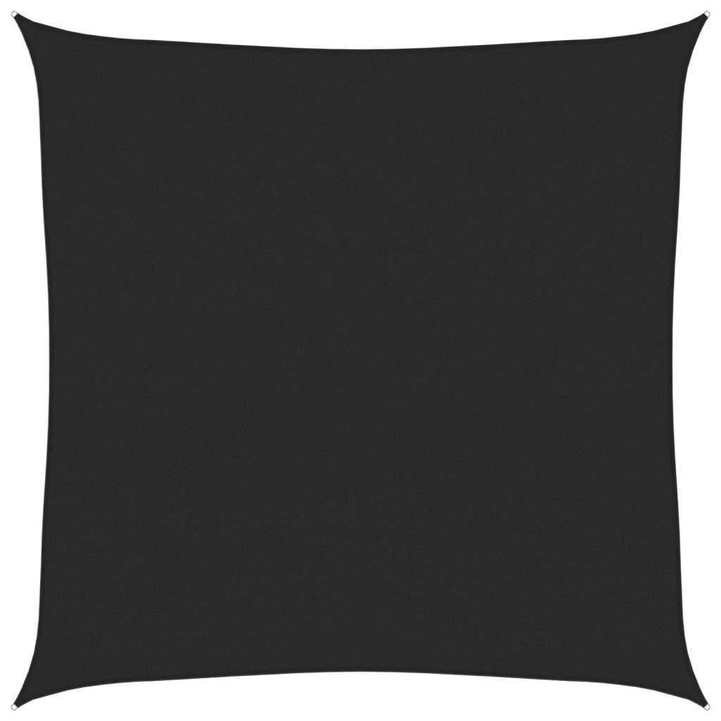 vidaXL Sunshade Sail 160 g/m² Black 7x7 m HDPE