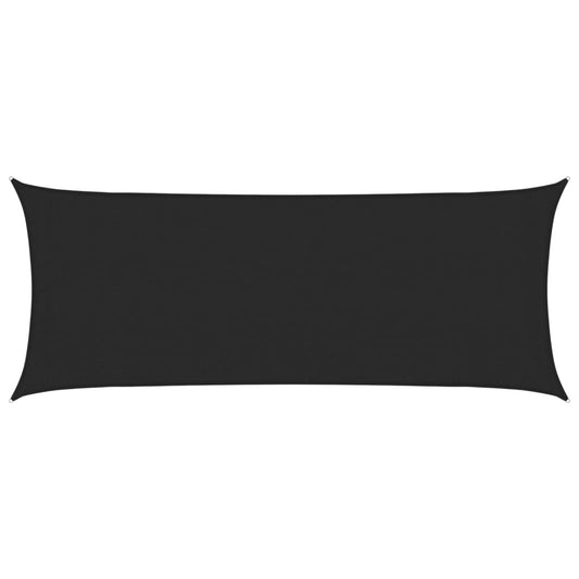 vidaXL Sunshade Sail 160 g/m² Black 2x4.5 m HDPE