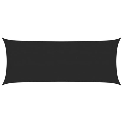 vidaXL Sunshade Sail 160 g/m² Black 2x5 m HDPE