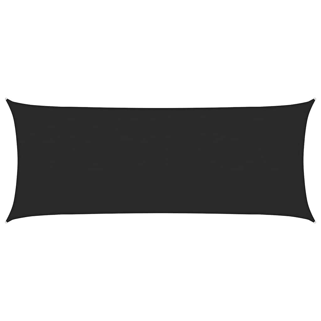 vidaXL Sunshade Sail 160 g/m² Black 2x5 m HDPE