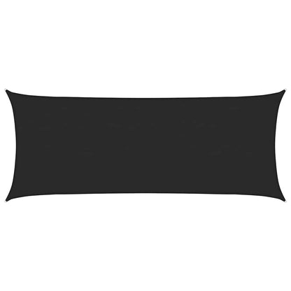 vidaXL Sunshade Sail 160 g/m² Black 2x5 m HDPE