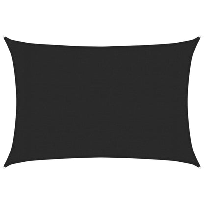 vidaXL Sunshade Sail 160 g/m² Black 3x4 m HDPE