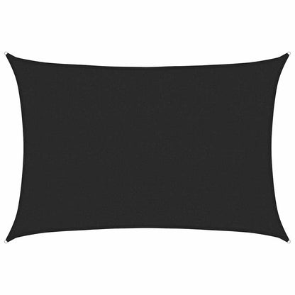 vidaXL Sunshade Sail 160 g/m² Black 3x4.5 m HDPE