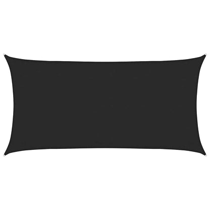 vidaXL Sunshade Sail 160 g/m² Black 3x6 m HDPE