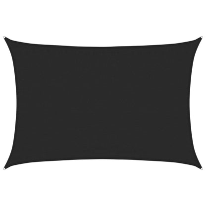vidaXL Sunshade Sail 160 g/m² Black 3.5x4.5 m HDPE
