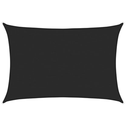 vidaXL Sunshade Sail 160 g/m² Black 4x5 m HDPE