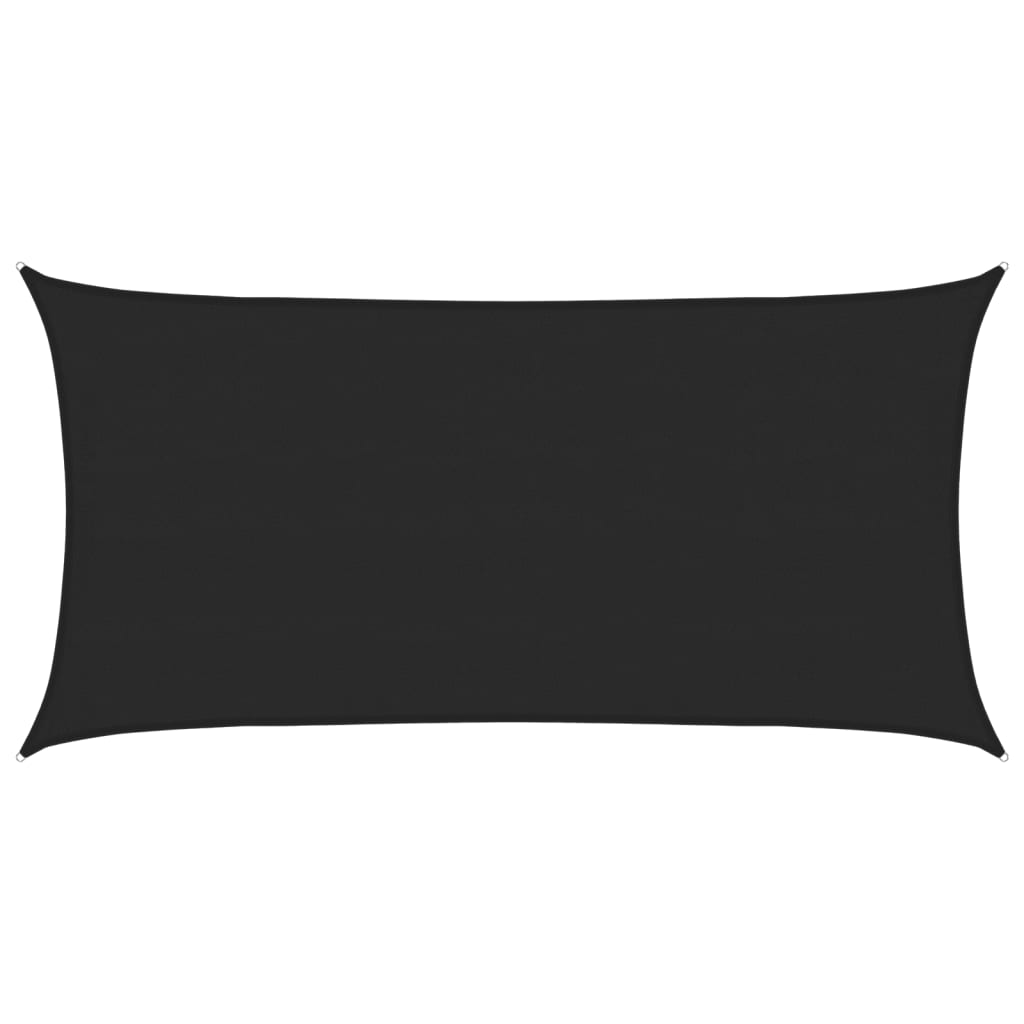 vidaXL Sunshade Sail 160 g/m² Black 4x7 m HDPE