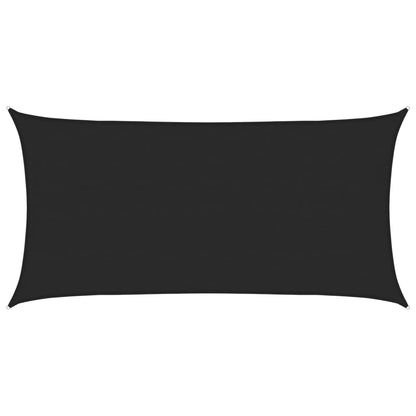 vidaXL Sunshade Sail 160 g/m² Black 4x7 m HDPE