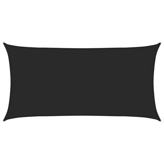 vidaXL Sunshade Sail 160 g/m² Black 4x7 m HDPE