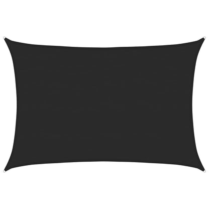 vidaXL Sunshade Sail 160 g/m² Black 5x7 m HDPE