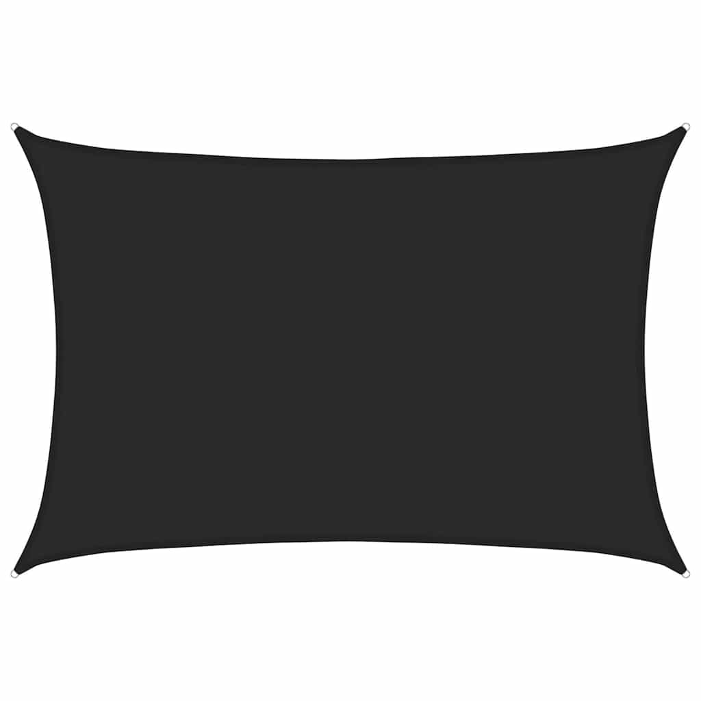 vidaXL Sunshade Sail 160 g/m² Black 5x7 m HDPE