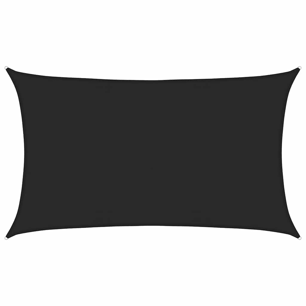 vidaXL Sunshade Sail 160 g/m² Black 5x8 m HDPE