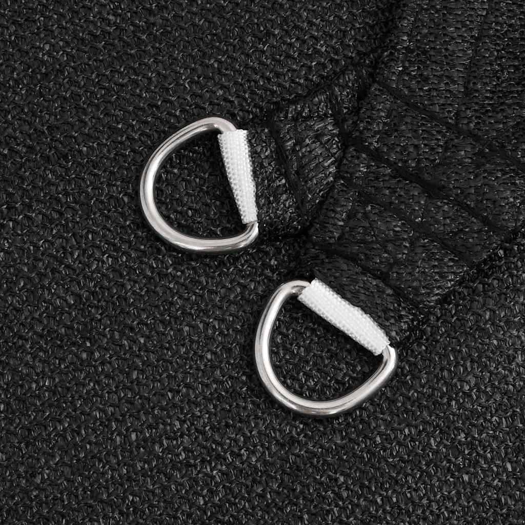 vidaXL Sunshade Sail 160 g/m² Black 2.5x2.5x3.5 m HDPE