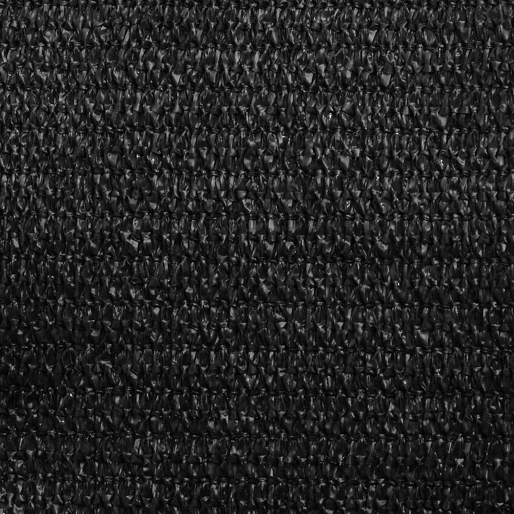 vidaXL Sunshade Sail 160 g/m² Triangular Black 3x4x4 m HDPE