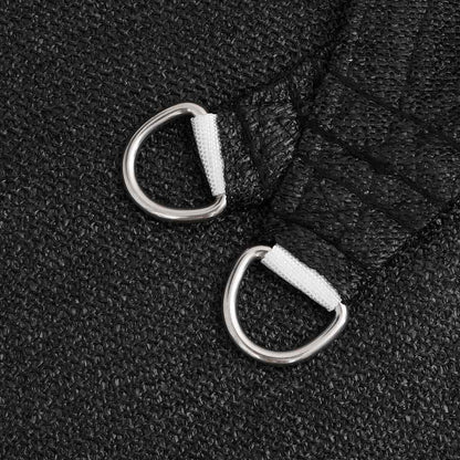 vidaXL Sunshade Sail 160 g/m² Triangular Black 5x7x7 m HDPE