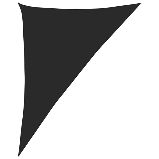 vidaXL Sunshade Sail 160 g/m² Black 4x5x6.8 m HDPE