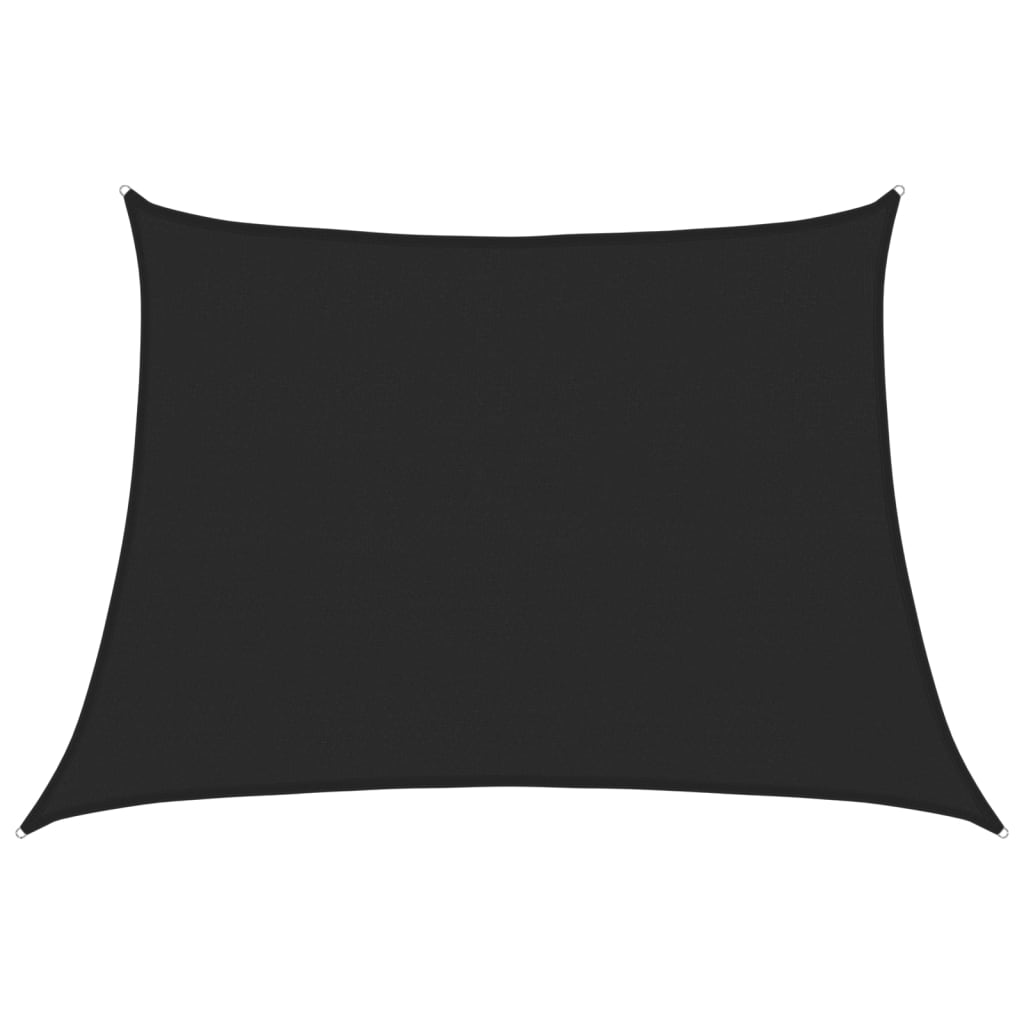 vidaXL Sunshade Sail 160 g/m² Black 4/5x3 m HDPE