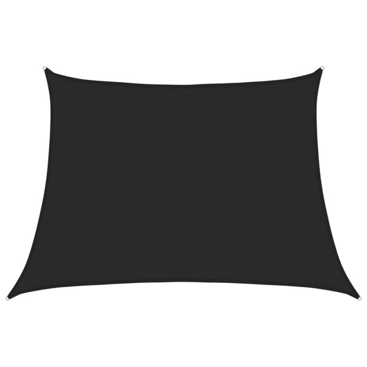 vidaXL Sunshade Sail 160 g/m² Black 4/5x3 m HDPE