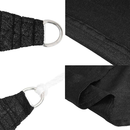 vidaXL Sunshade Sail 160 g/m² Trapezium Black 4/5x4 m HDPE