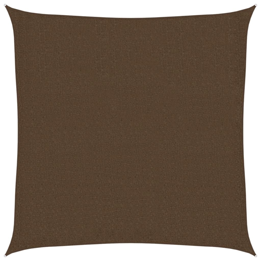 vidaXL Sunshade Sail 160 g/m² Brown 2.5x2.5 m HDPE