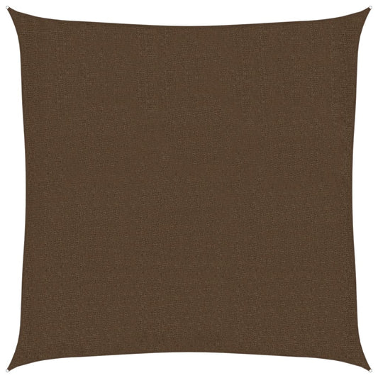 vidaXL Sunshade Sail 160 g/m² Brown 2.5x2.5 m HDPE