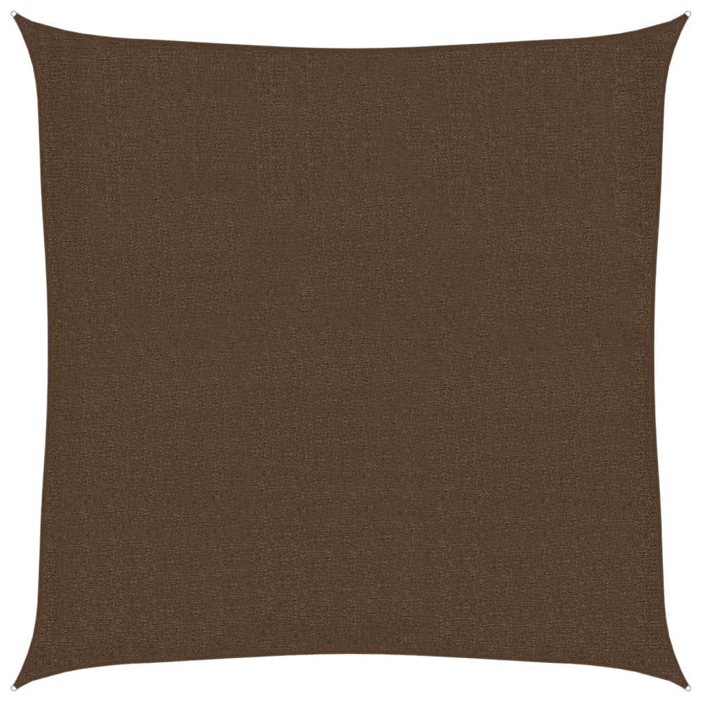 vidaXL Sunshade Sail 160 g/m² Brown 3.6x3.6 m HDPE