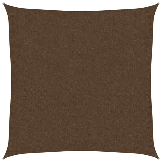 vidaXL Sunshade Sail 160 g/m² Brown 3.6x3.6 m HDPE