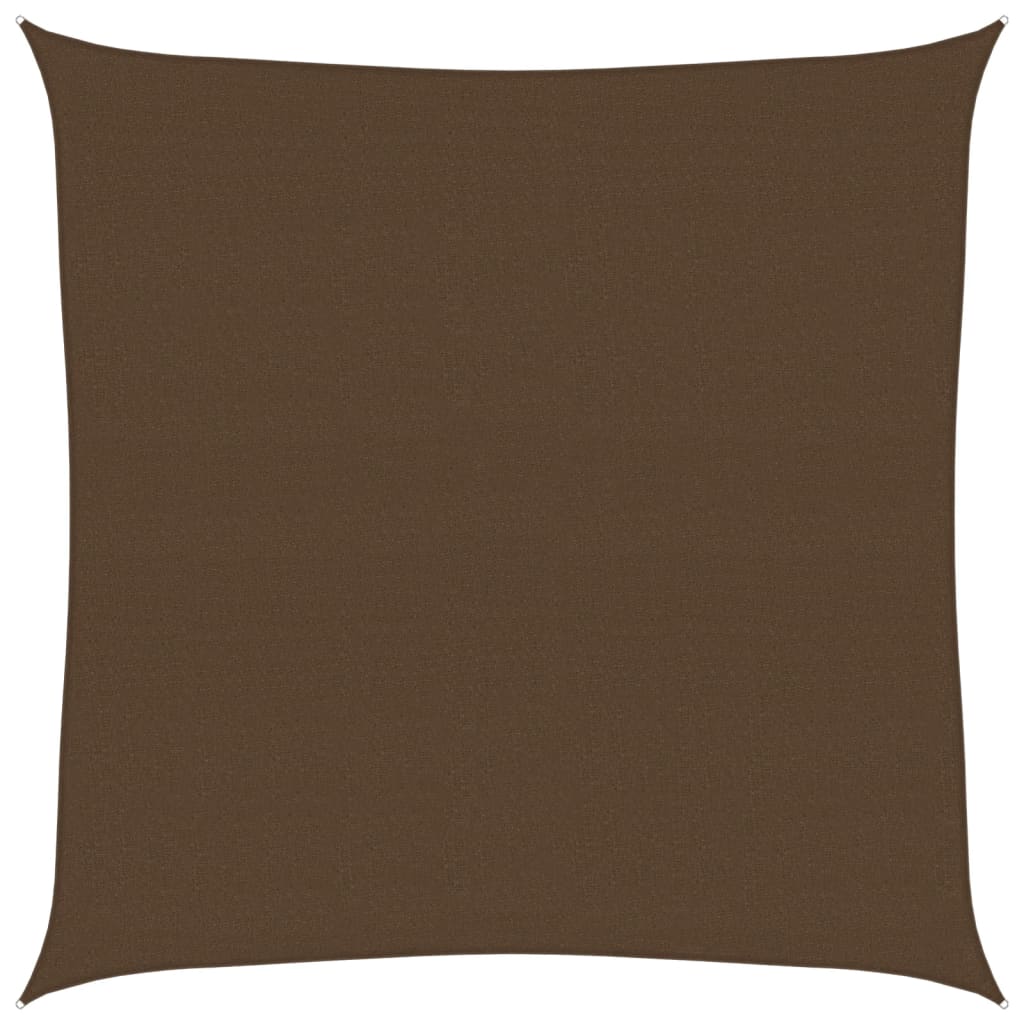 vidaXL Sunshade Sail 160 g/m² Brown 6x6 m HDPE