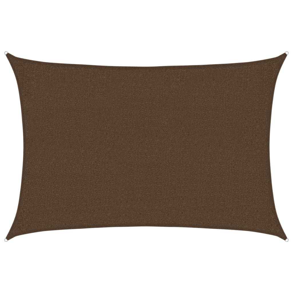 vidaXL Sunshade Sail 160 g/m² Brown 2x2.5 m HDPE