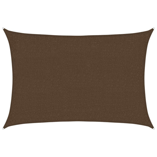 vidaXL Sunshade Sail 160 g/m² Brown 2x2.5 m HDPE