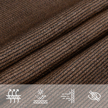 vidaXL Sunshade Sail 160 g/m² Brown 2x2.5 m HDPE