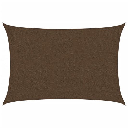 vidaXL Sunshade Sail 160 g/m² Brown 2x3 m HDPE