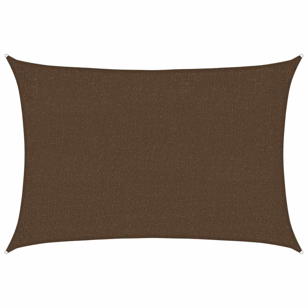 vidaXL Sunshade Sail 160 g/m² Brown 2x3 m HDPE