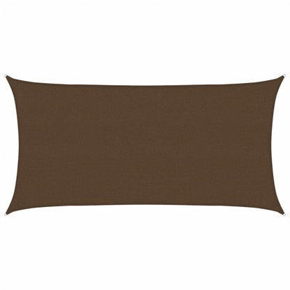 vidaXL Sunshade Sail 160 g/m² Brown 2x3.5 m HDPE