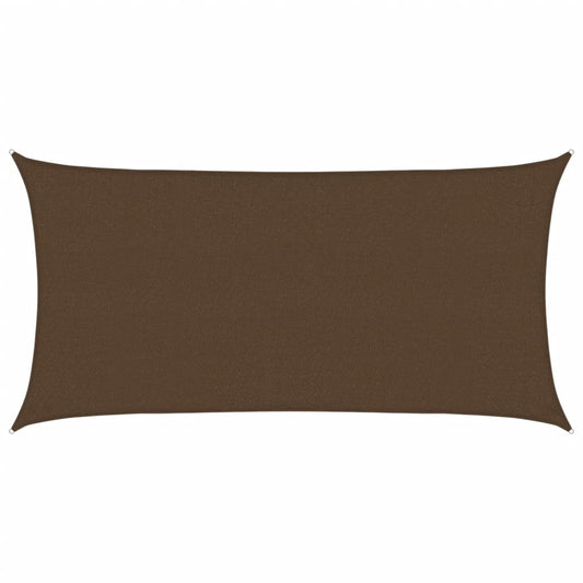 vidaXL Sunshade Sail 160 g/m² Brown 2x3.5 m HDPE