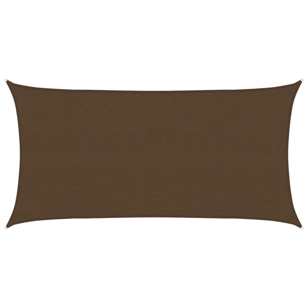vidaXL Sunshade Sail 160 g/m² Brown 2x4 m HDPE