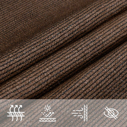 vidaXL Sunshade Sail 160 g/m² Brown 2x4 m HDPE