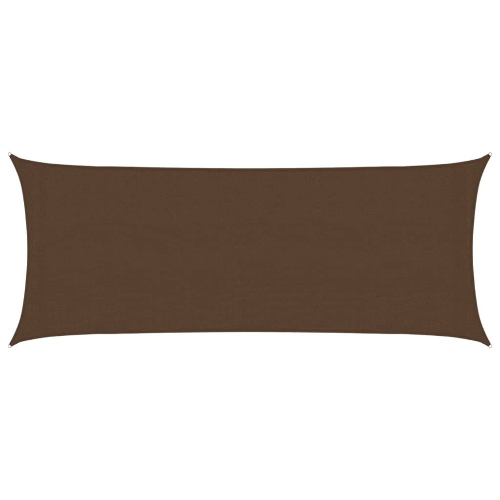 vidaXL Sunshade Sail 160 g/m² Brown 2x4.5 m HDPE